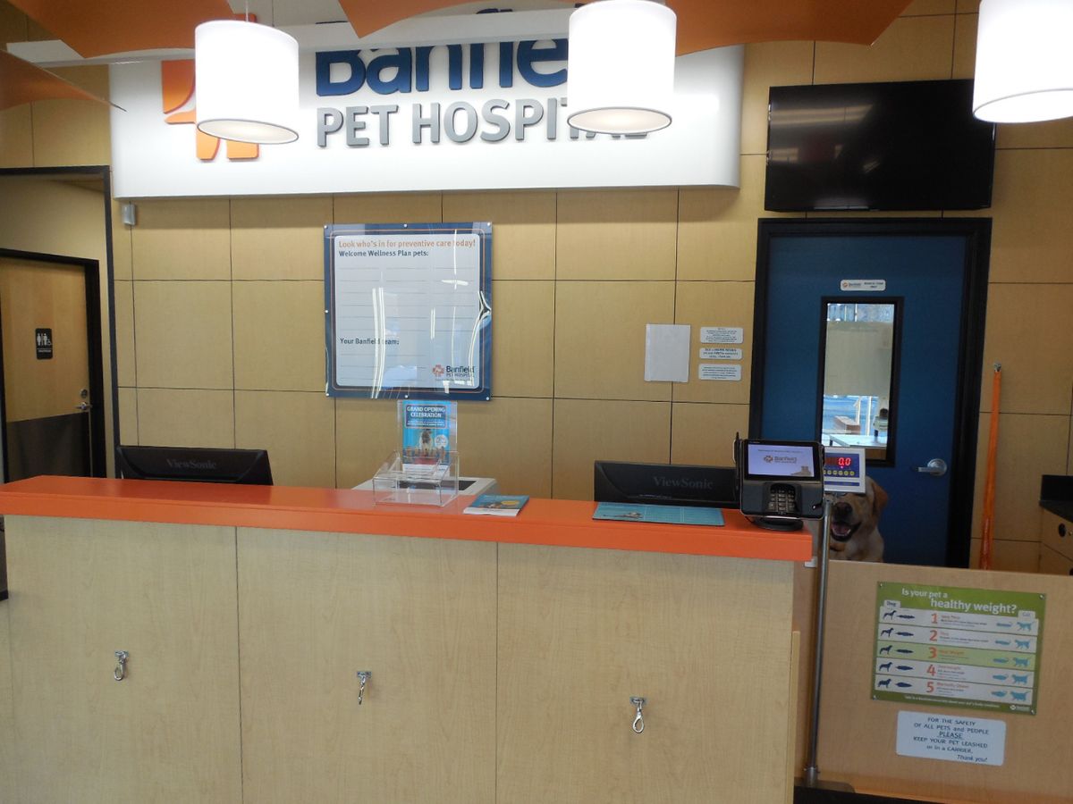 The Leesburg Village Market Banfield front check-in