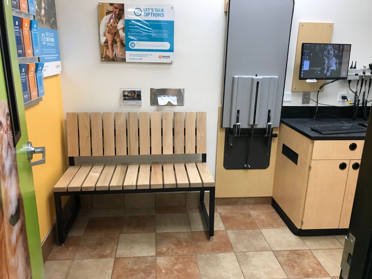 The Burbank Banfield exam room with table