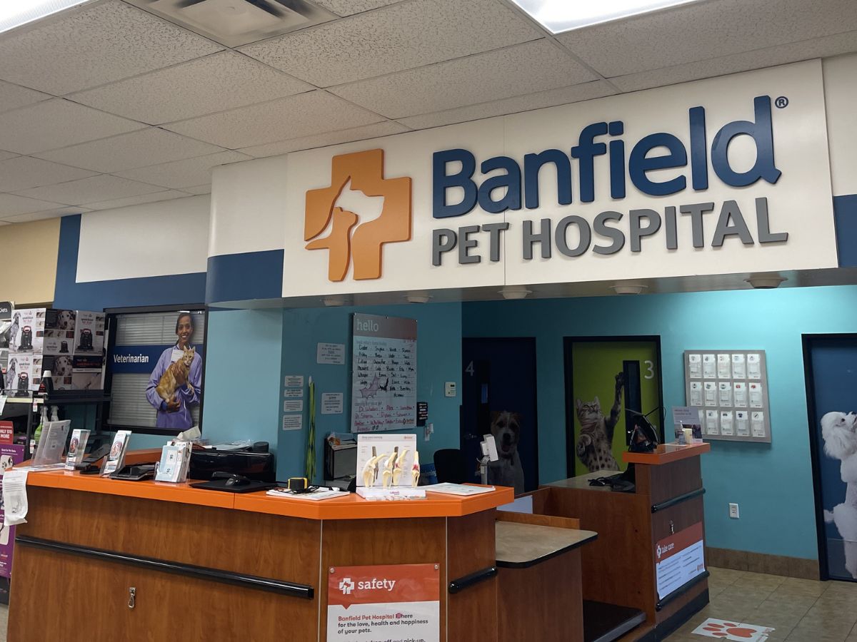 A view of the Banfield - Colerain hospital check-in area