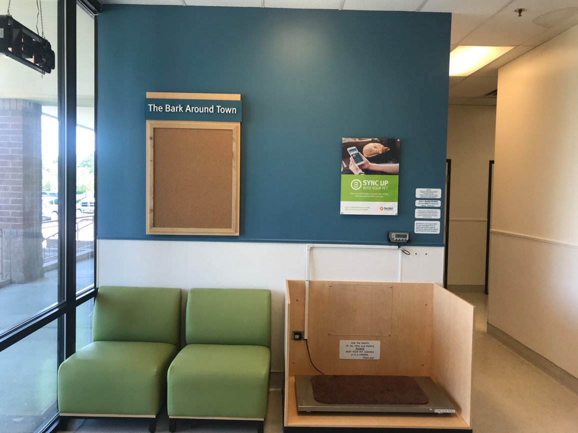 Hospital waiting room and front lobby