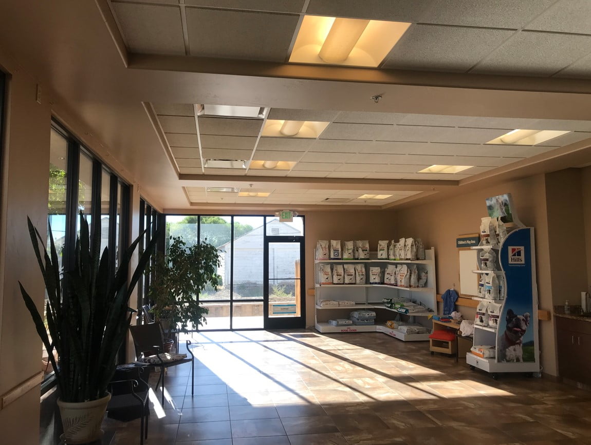 View of the front lobby and waiting area