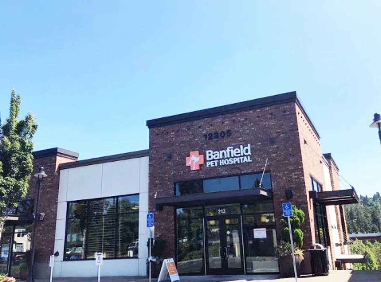 Entrance of the Banfield Pet Hospital